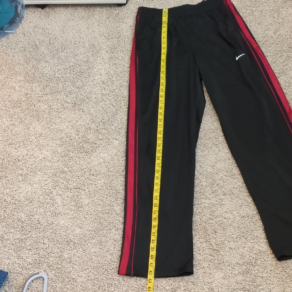 New Nike Mens Basketball Pants in Red and Black - Picture 8 of 10
